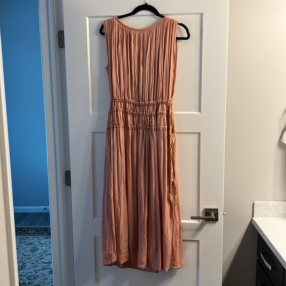 Blush midi dress